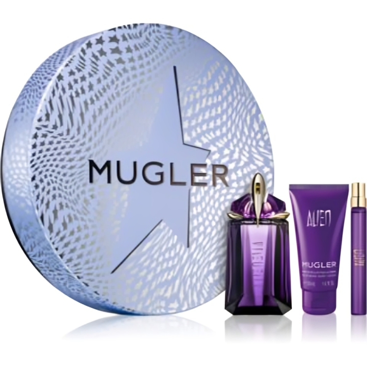 Mugler Alien EDP 60ml Gift Set + 50ml Body Lotion + 10ml Mini