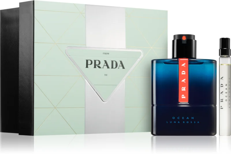 Prada Luna Rossa Ocean for Men Gift Set 100ml EDP + 10ml Mini