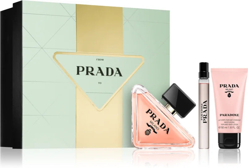 Prada Paradoxe Gift Set 90ml EDP + 50ml Body Lotion + 10ml Mini