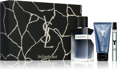 Yves Saint Laurent Y Gift Set 100ml EDP + 50ml Aftershave Lotion + 10ml Mini
