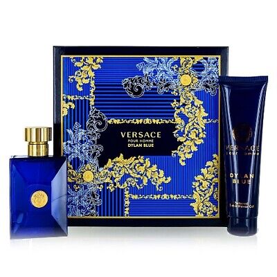 Versace Dylan Blue Pour Homme Gift Set 100ml EDT + 100ml Shower Gel