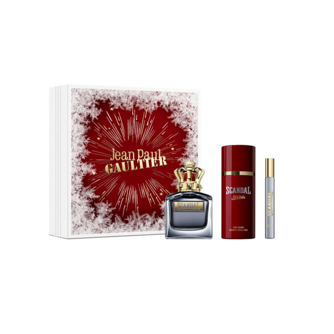 Jean Paul Gaultier Scandal Pour Homme 100ml EDT Gift Set + 150ml Deodorant + Mini
