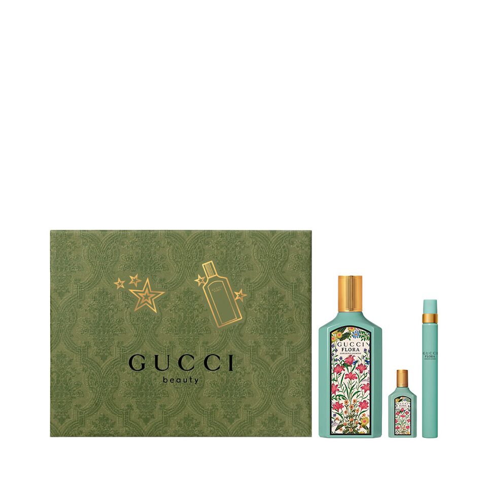 Gucci Flora Gorgeous Jasmine Gift Set 100ml EDP + 10ml Pen + Mini