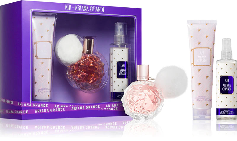 Ariana Grande Ari 100ml EDP + 100ml Body Cream + 118ml Body Mist for Women Gift Set