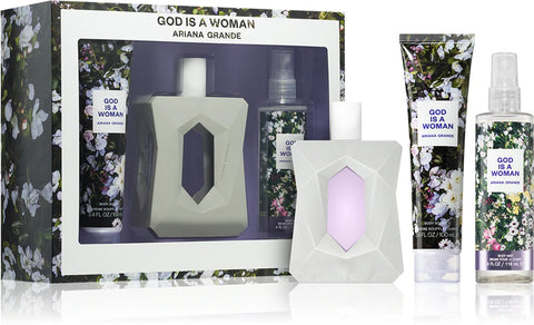 Ariana Grande God Is A Woman 100ml EDP + 100ml Body Cream + 118ml Body Spray for Women Gift Set