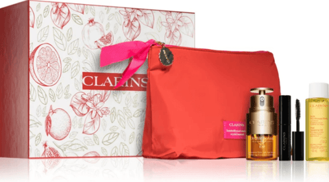 Clarins Gift Set Double Serum Eye 20 ml+Total Cleansing Oil 50 ml+Mini Mascara Supra Lift & Curl - Perfume Oasis