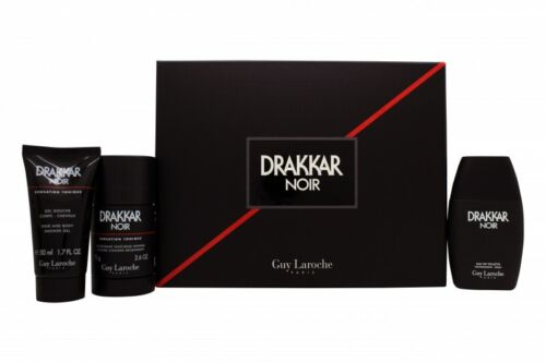 Guy Laroche Drakkar Noir Gift Set 50ml EDT +75g Deo  + 50ml Shower Gel