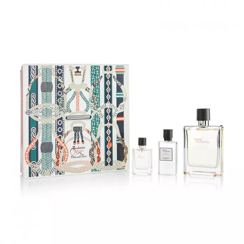 Hermes Terre d'Hermes 100ml EDT + 40ml Aftershave Lotion + 12.5ml EDT Mini for Men GIFT SET