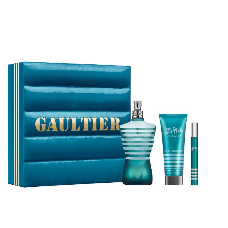 Jean Paul Gaultier Le Male Gift Set 125ml EDT Spray + 75ml Shower Gel + Mini