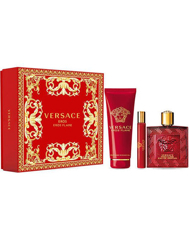 Versace Eros Flame 100ml EDP for Men Gift Set 3 pieces - Perfume Oasis