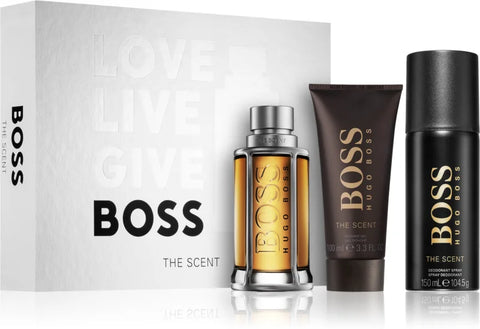 Hugo Boss The Scent for Men Gift Set 100ml EDT+ 100ml Shower Gel + 150ml Deo