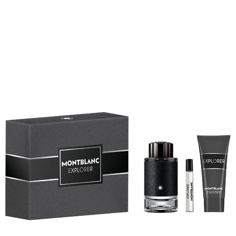 Mont Blanc Explorer 100ml EDP + 50ml Shower Gel + 7.5ml EDP Mini For Men GIFT SET