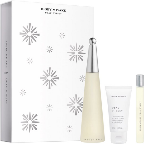 Issey Miyake L'eau D'issey EDT 100ml Gift Set + 50ml Body Lotion + 10ml Mini