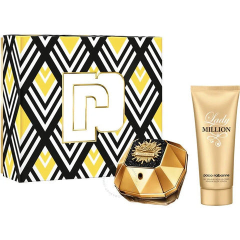 Paco Rabanne Lady Million Fabulous 80ml EDP + 100ml Body Lotion for Women Gift Set