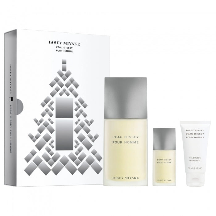 Issey Miyake L'Eau D'Issey Gift Set for Men 125ml EDT + 50ml Shower Gel + 15ml Mini