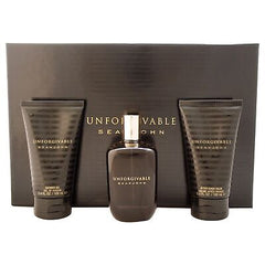 Sean John Unforgivable 125ml EDT + 100ml Shower Gel + 100ml Aftershave for Men Gift Set