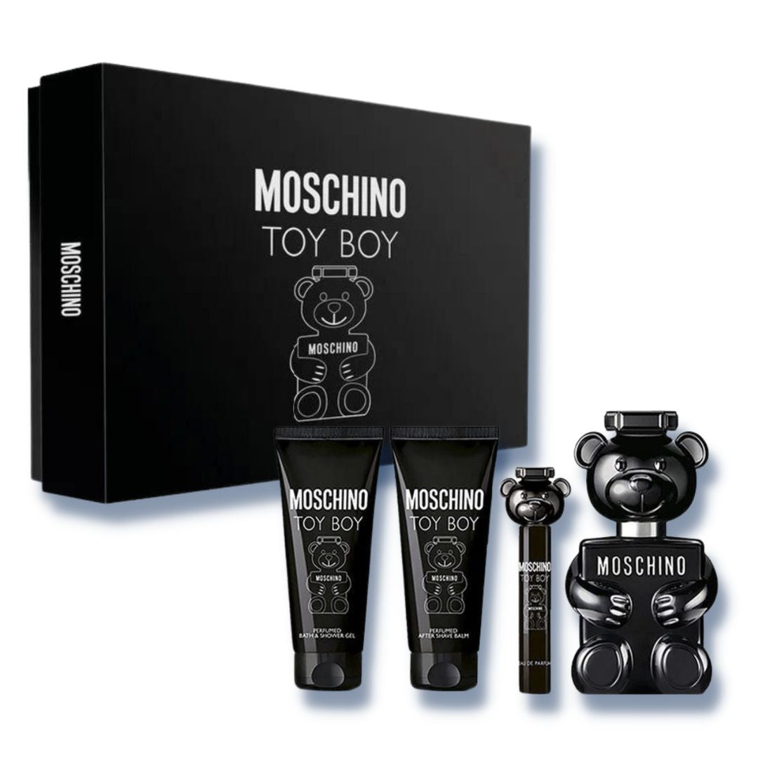 Moschino Toy Boy Gift Set 100ml EDP + 100ml Shower Gel + 100ml Aftershave + Mini