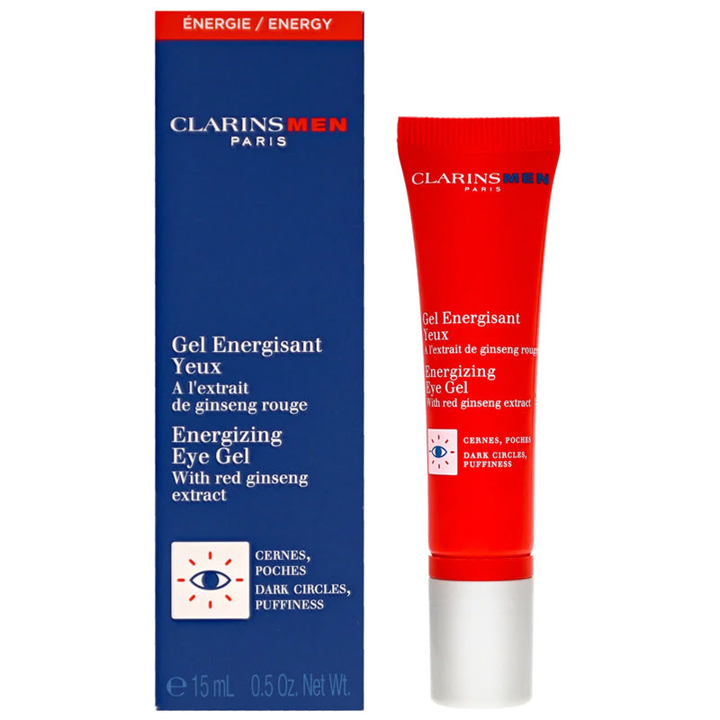 Clarins Gel Contorno de Ojos Revitalizante con Extracto de Ginseng Rojo para Hombres 15ml