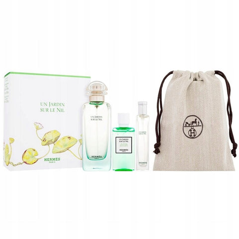 HERMÈS Jardins Sur Le Nil Gift Set 100ml EDT + 40ml Shower Gel + Mini