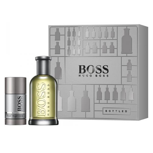 Hugo Boss Bottled Gift Set for Men 200ml EDT Spray + 75ml Deo Stick - Perfume Oasis