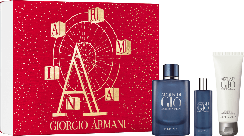 Armani Acqua di Gio Profondo EDP 125ml Gift Set for Men - Perfume Oasis