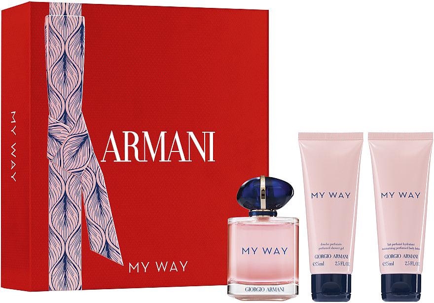 Giorgio Armani My Way 90ml EDP Gift Set 3 Pieces - Perfume Oasis