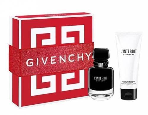 Givenchy L'Interdit Gift Set EDP 50ml + 75ml Body Lotion - Perfume Oasis