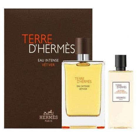 Hermes Terre d'Hermes Eau Intense Vetiver EDP Gift Set, 100ml - Perfume Oasis