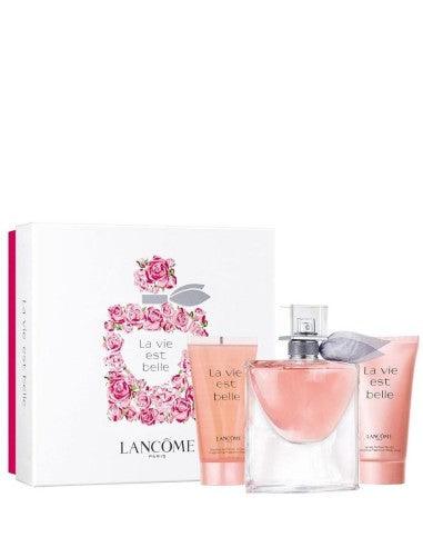 Lancome La Vie Est Belle EDP Gift Set for Women 50ml Spray+ 75ml Body Lotion + 75ml Shower Gel - Perfume Oasis