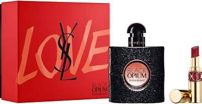YSL Black Opium Gift Set for Women 50ml EDP + Lipstick - Perfume Oasis